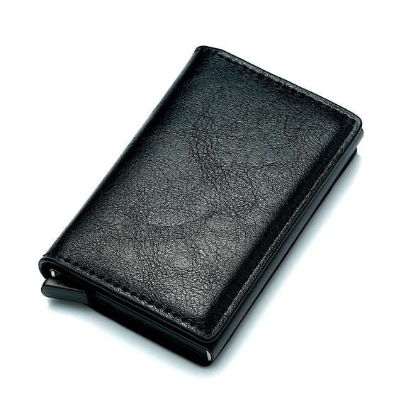 Mens RFID Blocking Leather Credit Card ID Holder Pop Up Slim Card Wallet - Picture 8 of 13
